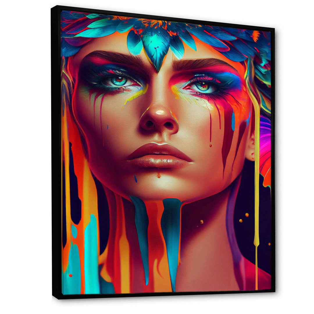 Avant Garde Feather Sensual Portrait IV