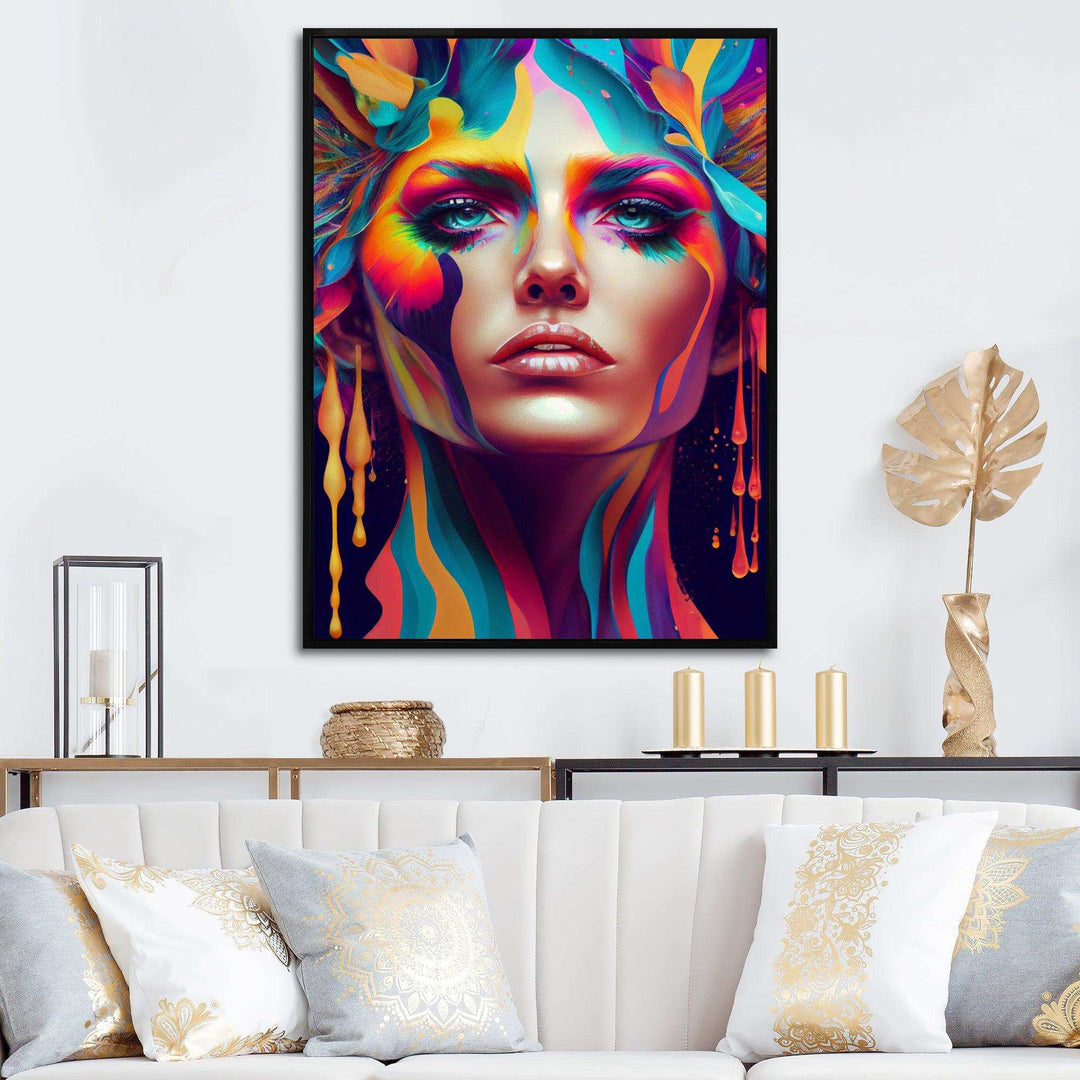 Avant Garde Feather Sensual Portrait V