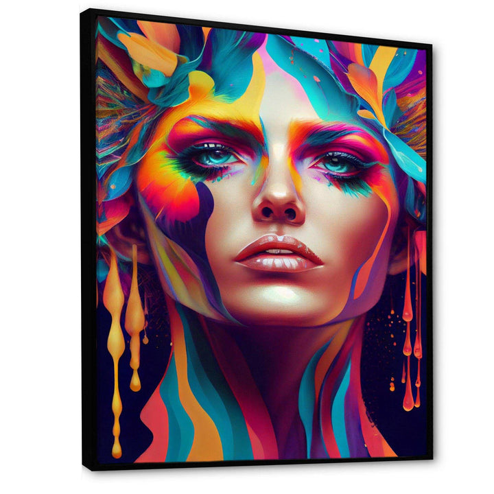 Avant Garde Feather Sensual Portrait V