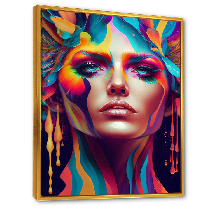 Avant Garde Feather Sensual Portrait V