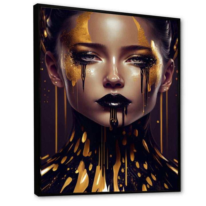 Sensual Liquid Gold Woman VI