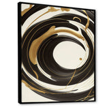 Black, Silver And Gold Blending Swirls V