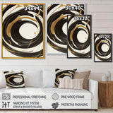 Black, Silver And Gold Blending Swirls V