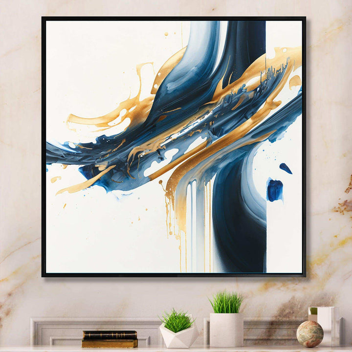 Stylish Spiral Abstract II - Modern Canvas Wall Art