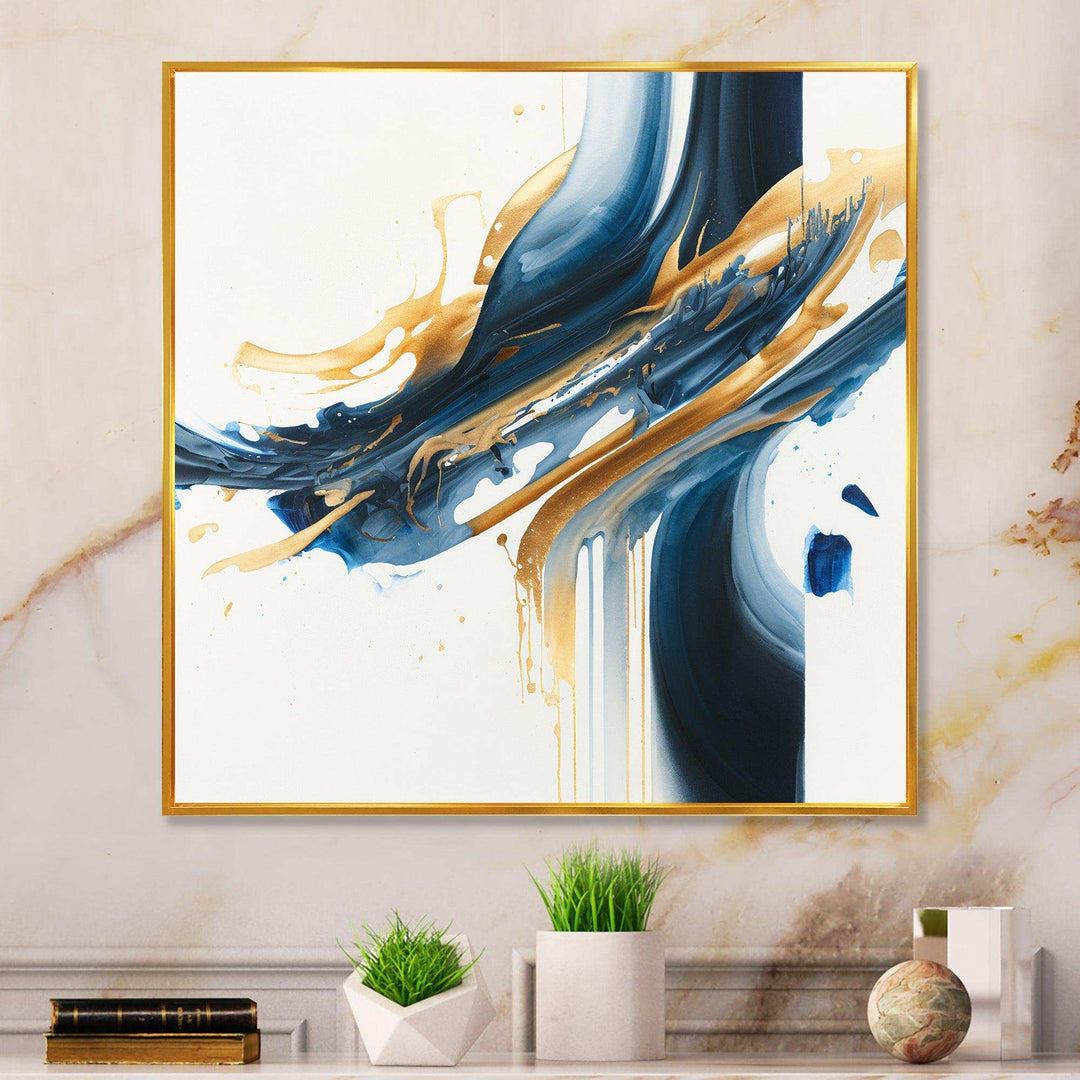 Stylish Spiral Abstract II - Modern Canvas Wall Art