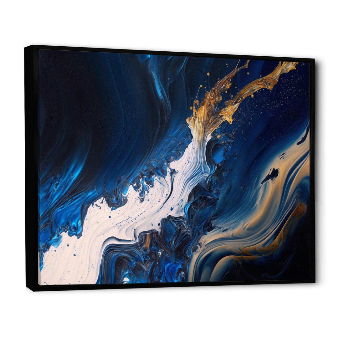 Ice Paint Splash II - Modern Bedroom Wall Art