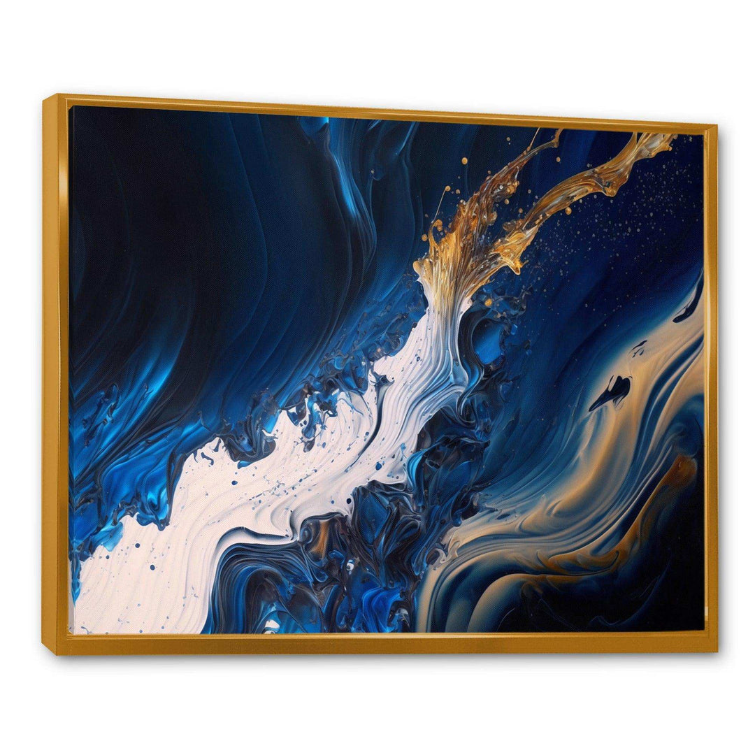Ice Paint Splash II - Modern Bedroom Wall Art
