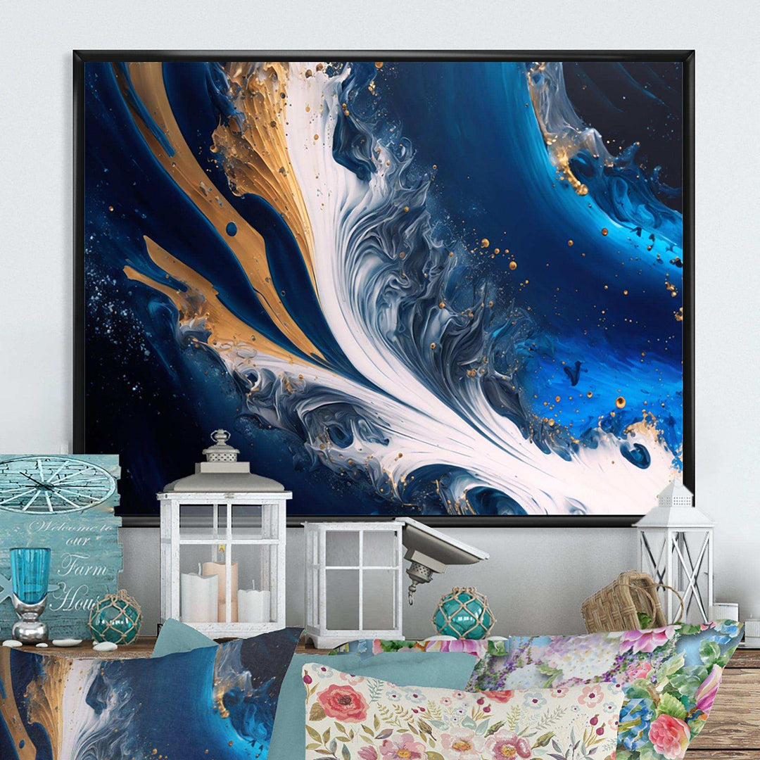Ice Paint Splash III - Modern Wall Art Prints