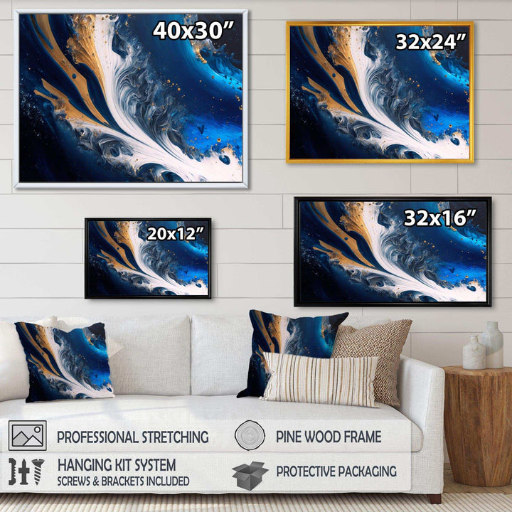 Ice Paint Splash III - Modern Wall Art Prints