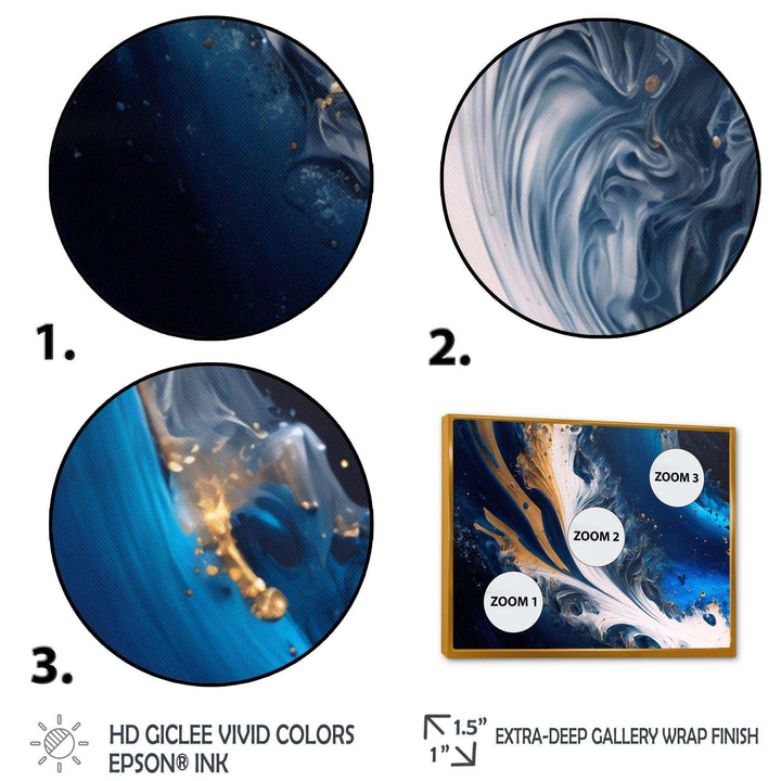 Ice Paint Splash III - Modern Wall Art Prints