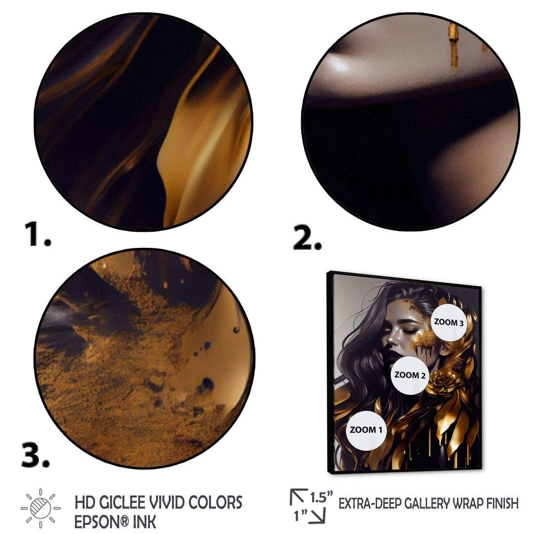 Gold And Black Woman I