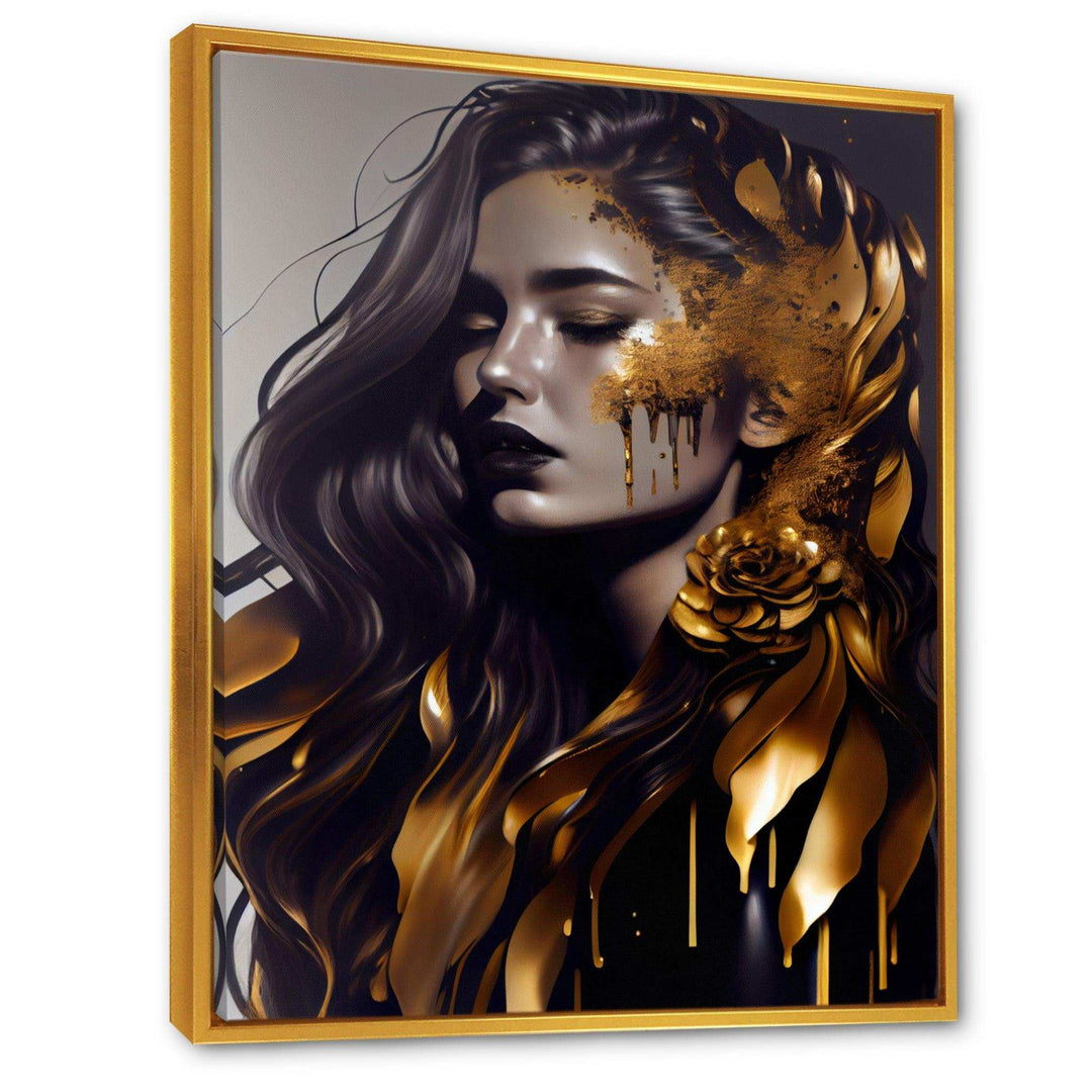 Gold And Black Woman I
