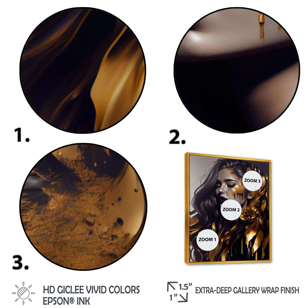 Gold And Black Woman I
