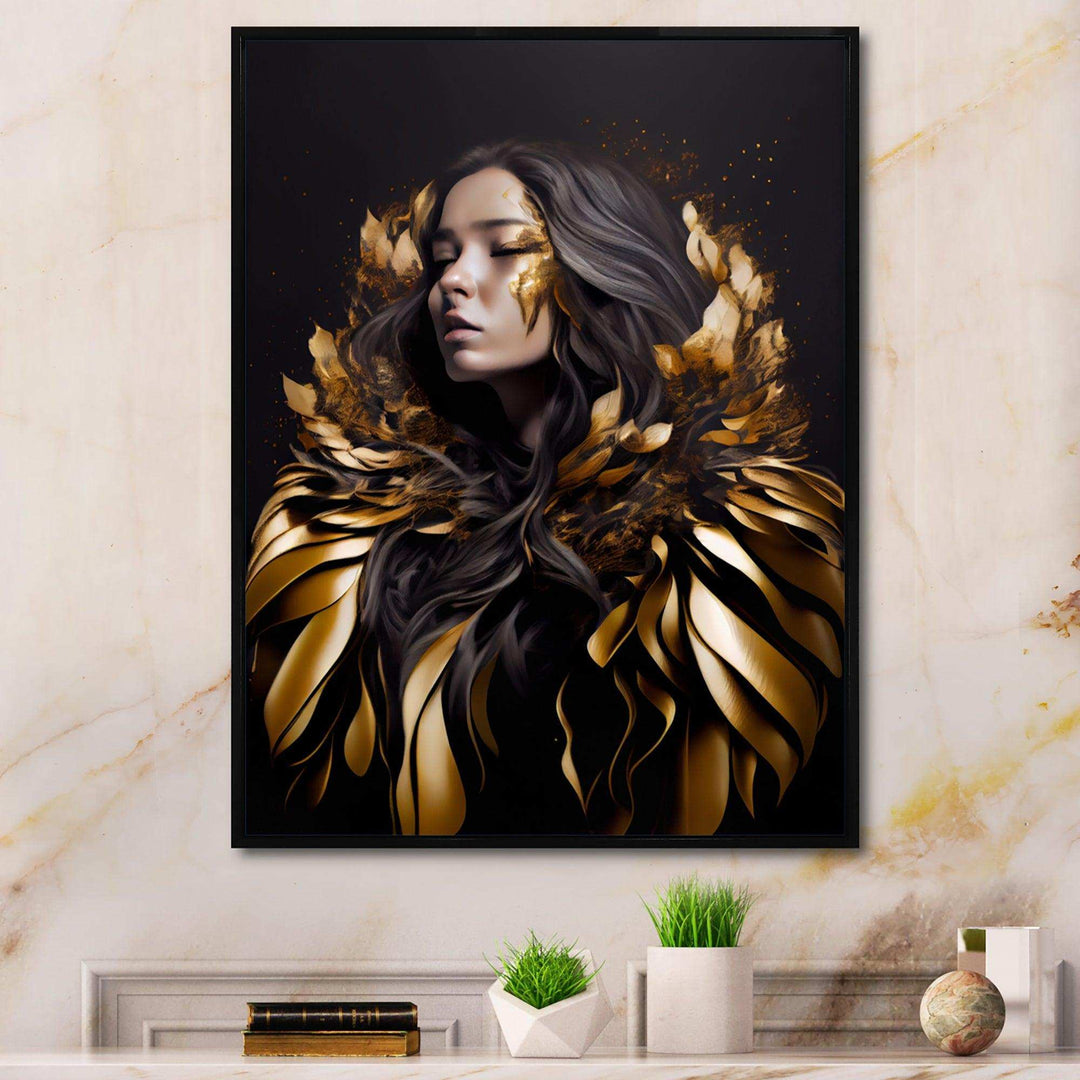 Gold And Black Sensual Woman III