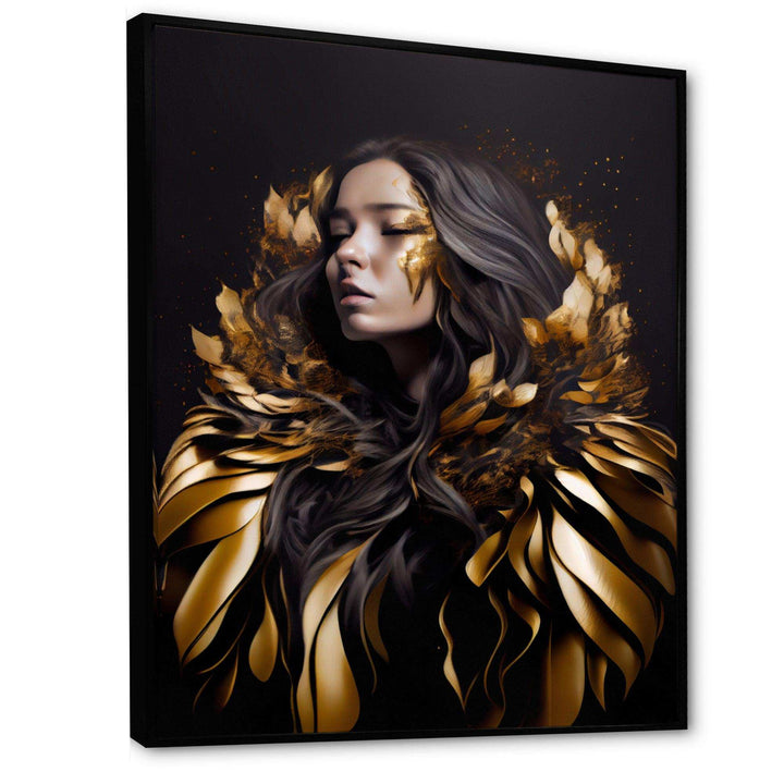 Gold And Black Sensual Woman III