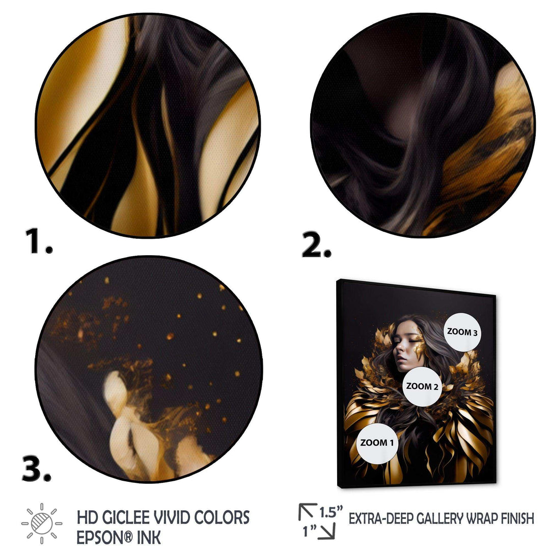 Gold And Black Sensual Woman III