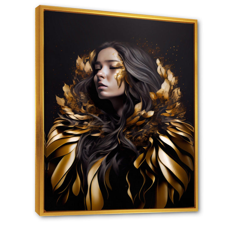 Gold And Black Sensual Woman III
