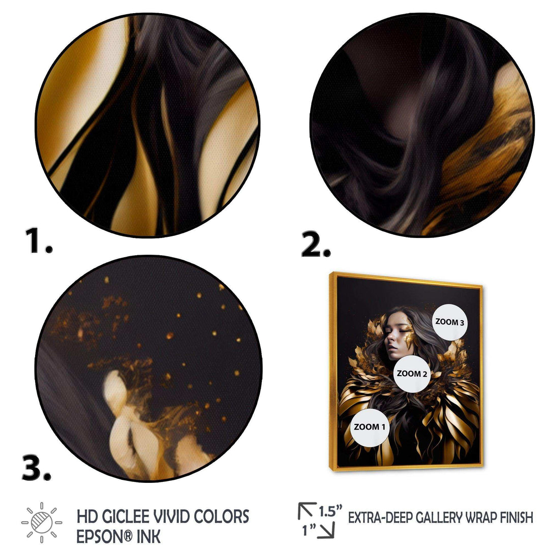 Gold And Black Sensual Woman III
