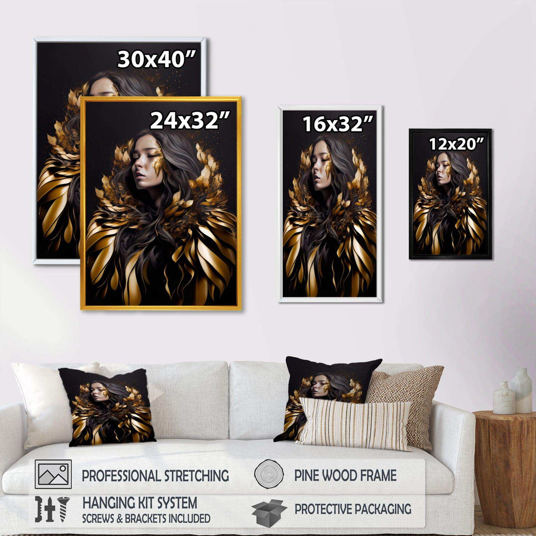 Gold And Black Sensual Woman III