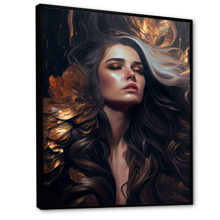 Gold And Black Sensual Woman IV