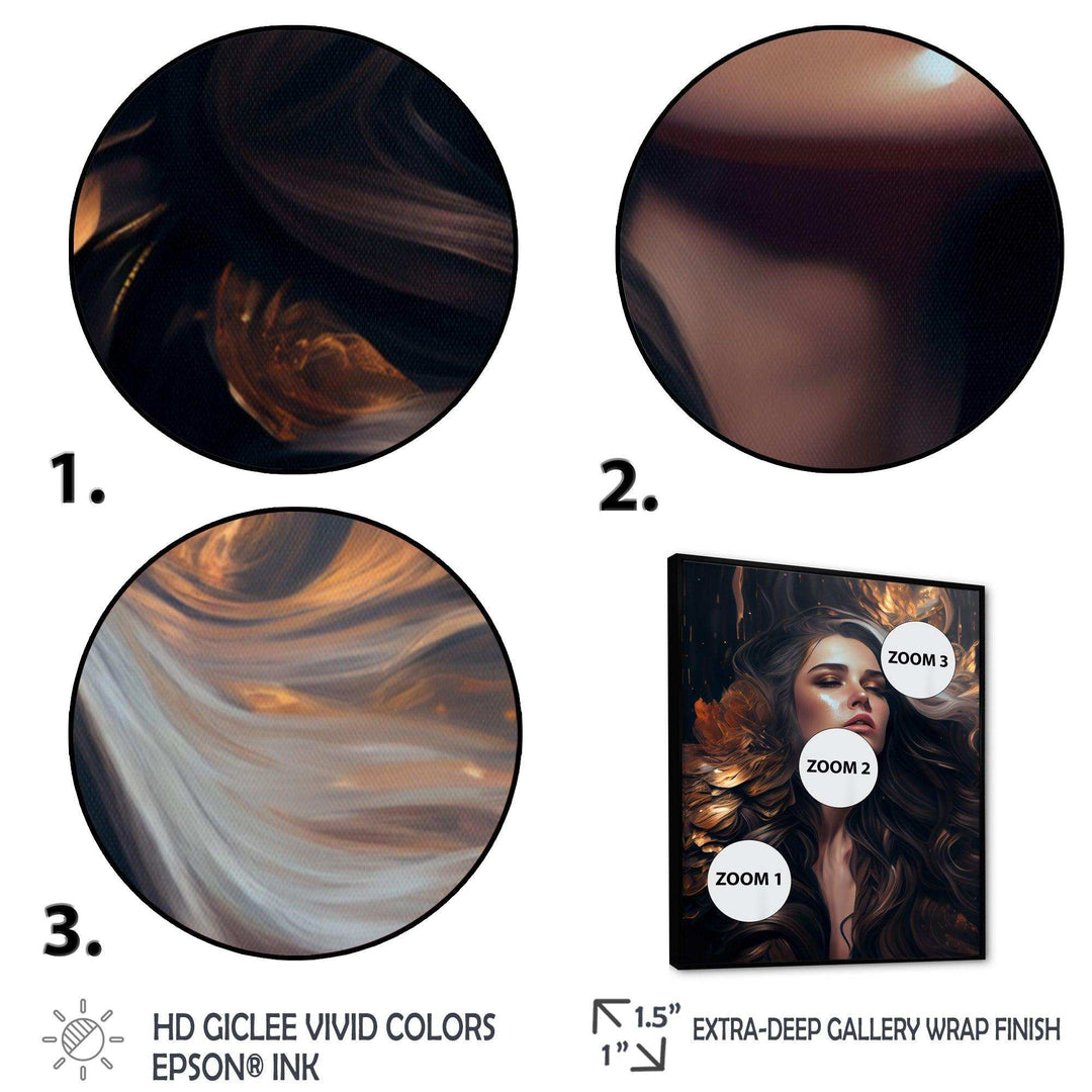 Gold And Black Sensual Woman IV