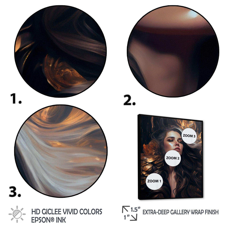 Gold And Black Sensual Woman IV