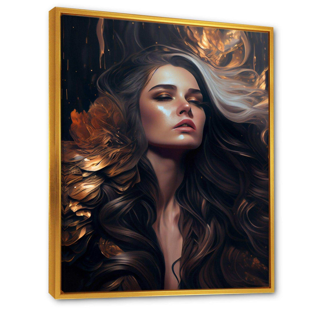 Gold And Black Sensual Woman IV