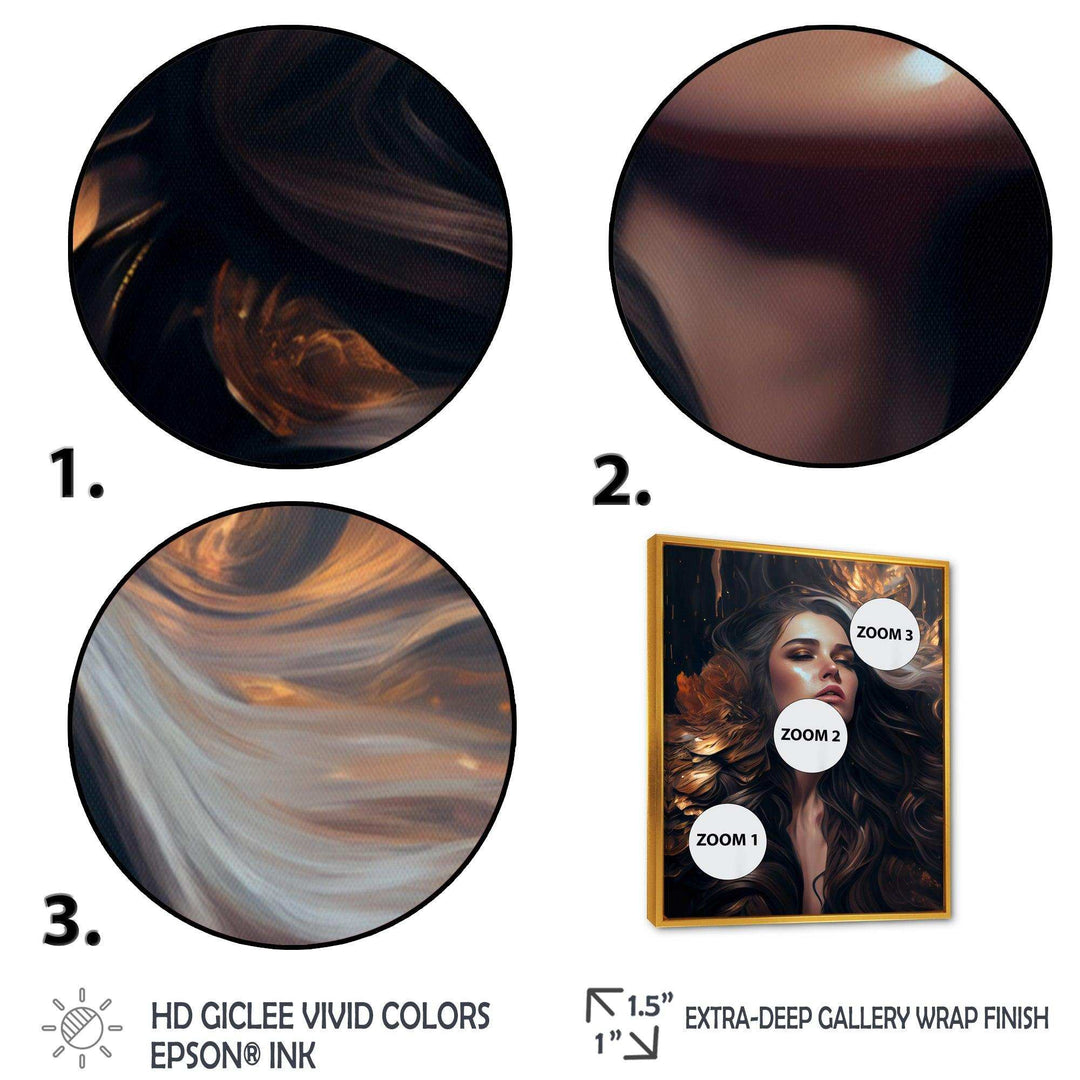 Gold And Black Sensual Woman IV
