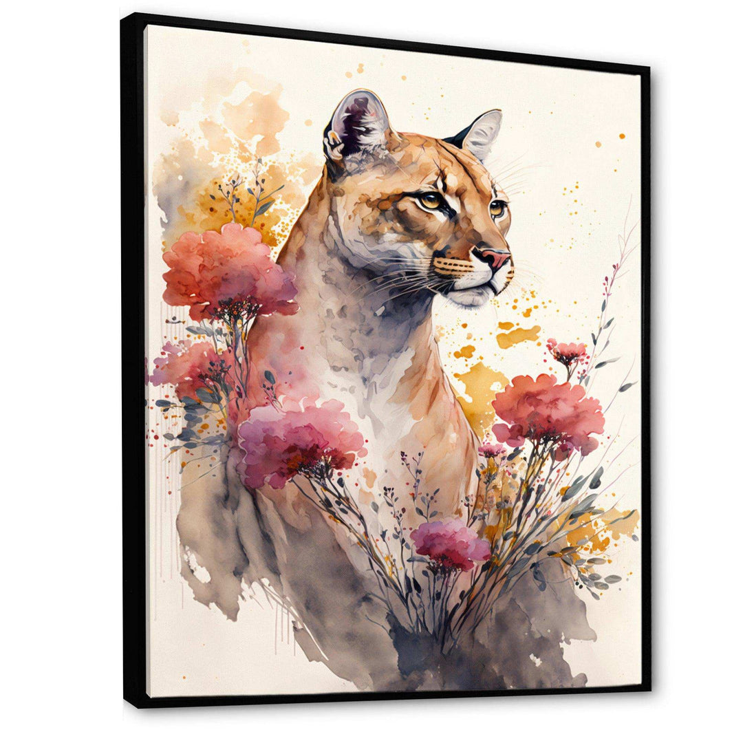 Cute Puma Floral Art III