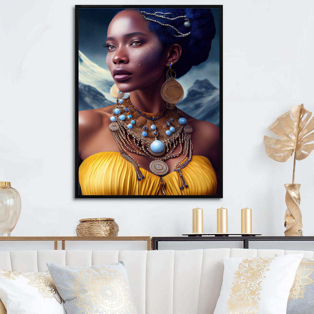 Queen African Woman In Winter