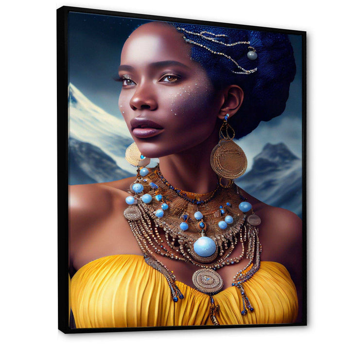 Queen African Woman In Winter