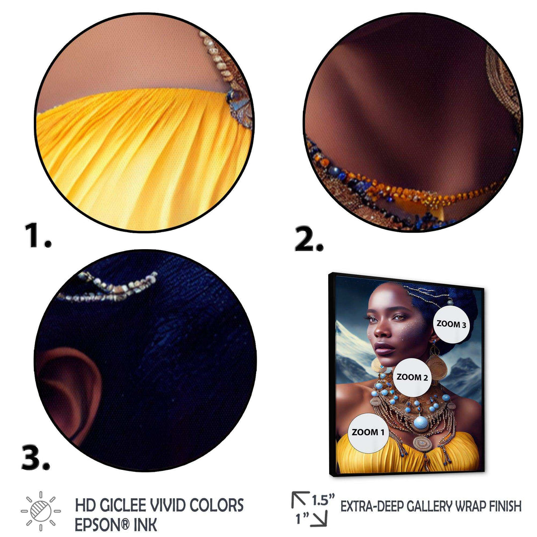 Queen African Woman In Winter