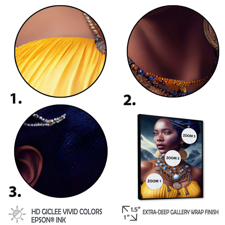 Queen African Woman In Winter