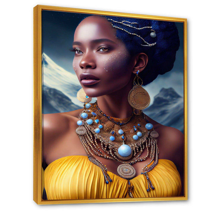 Queen African Woman In Winter