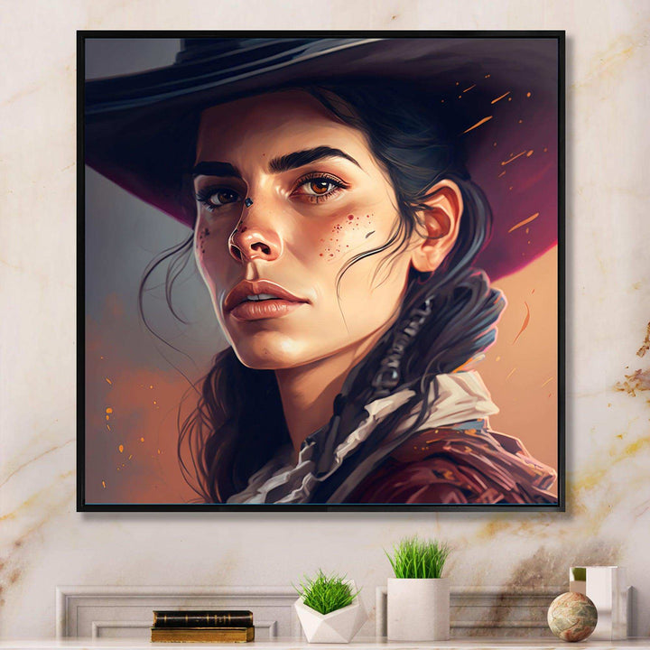 Western Cow Girl I