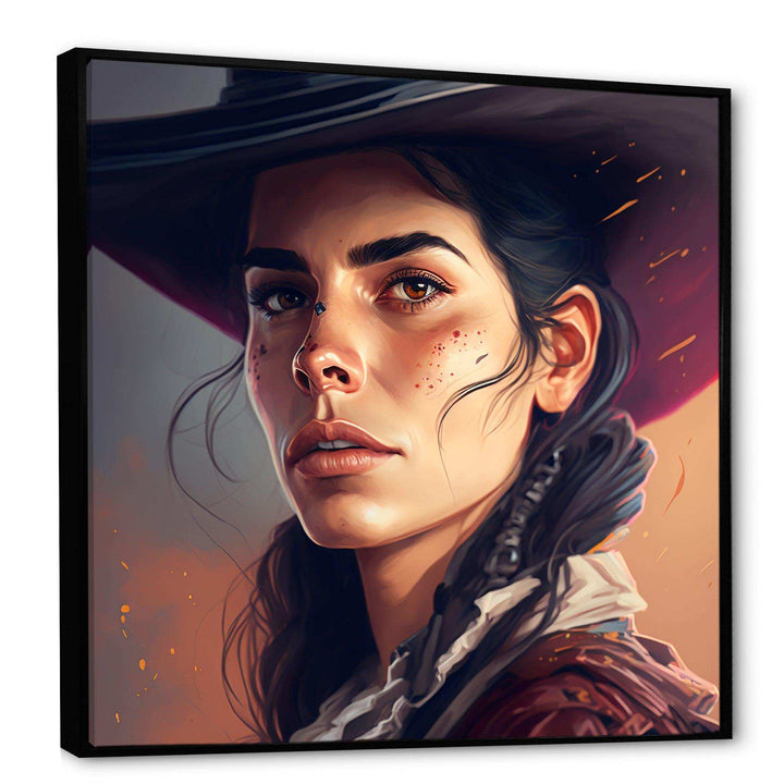 Western Cow Girl I