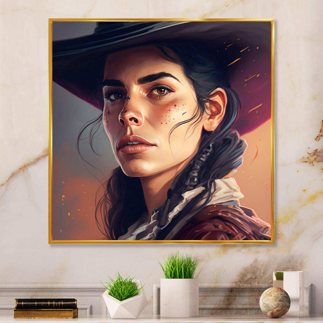 Western Cow Girl I