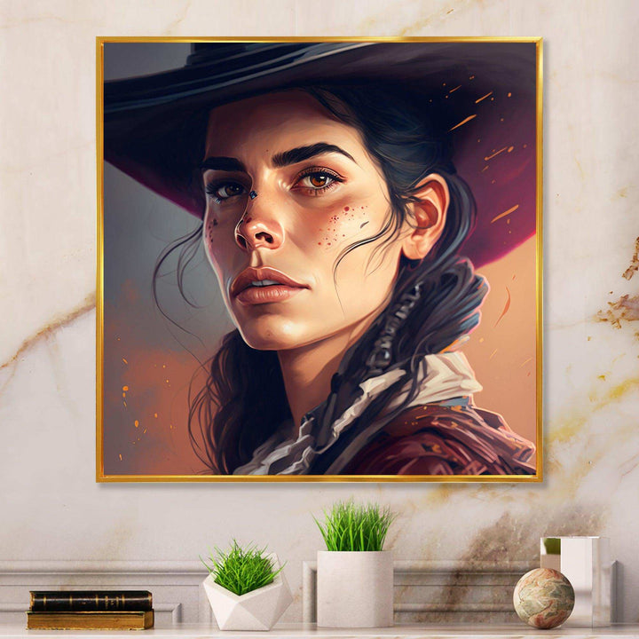 Western Cow Girl I