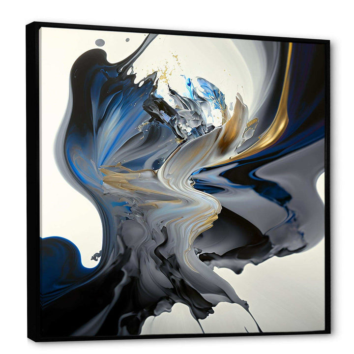 Bright Blue Smooth Abstract I - Modern Bedroom Wall Art