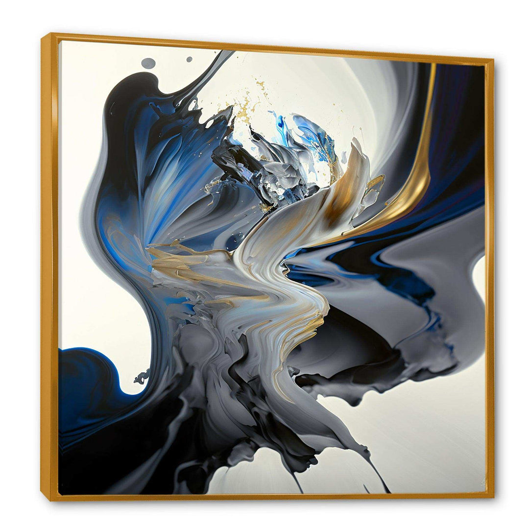Bright Blue Smooth Abstract I - Modern Bedroom Wall Art