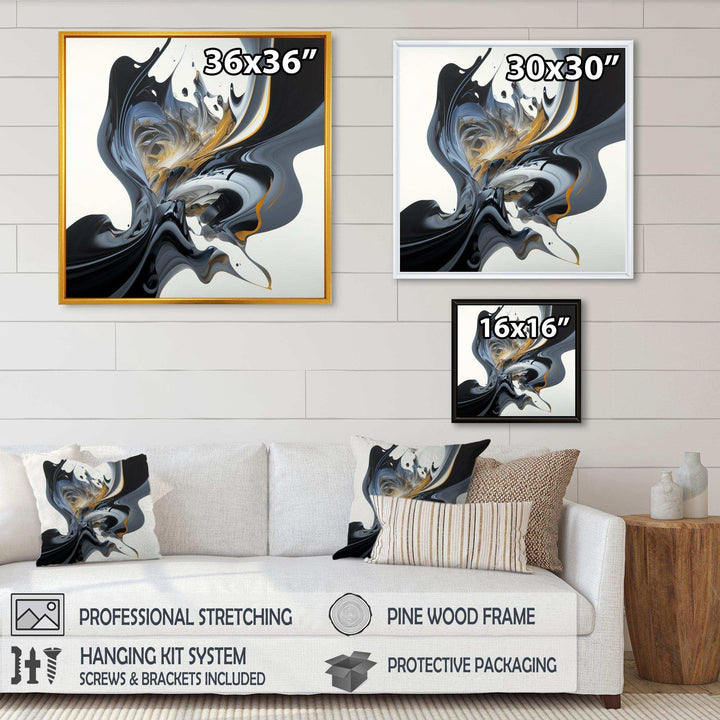 Bright Blue Smooth Abstract II - Modern Wall Art Prints