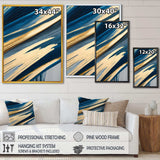 Bold Blue Brush Strokes I