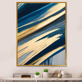 Bold Blue Brush Strokes I