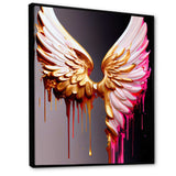 Pink,Gold And Black Angel Wings IV