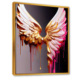 Pink,Gold And Black Angel Wings IV