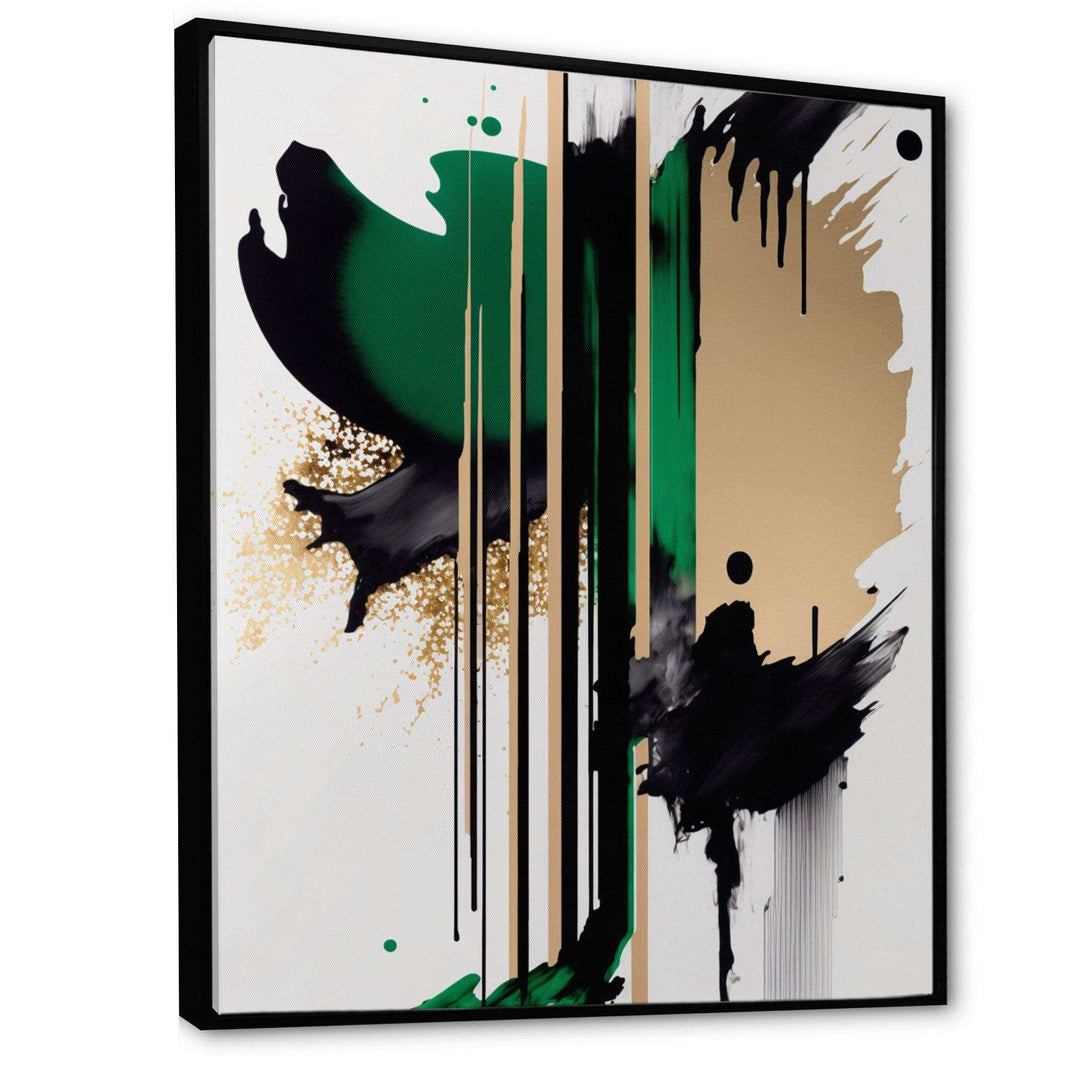 Green Minimalist Abstract  - Modern Wall Art Prints
