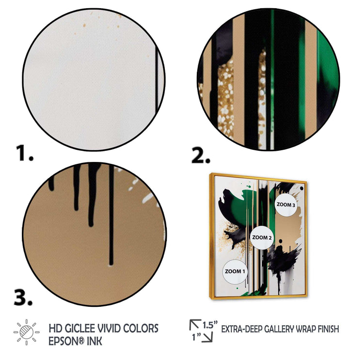 Green Minimalist Abstract  - Modern Wall Art Prints