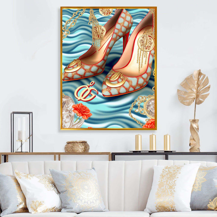 Retro Art Deco High Heel Shoe IV