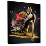 Golden Floral High Heel I