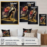 Golden Floral High Heel I